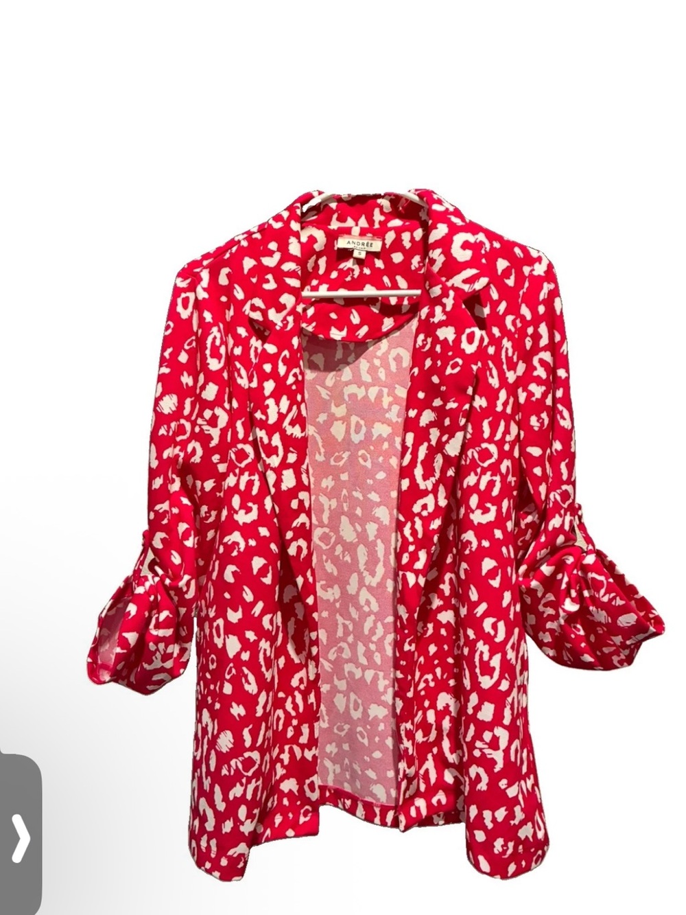 Andree by Unit Animal Print Open Blazer Size Small